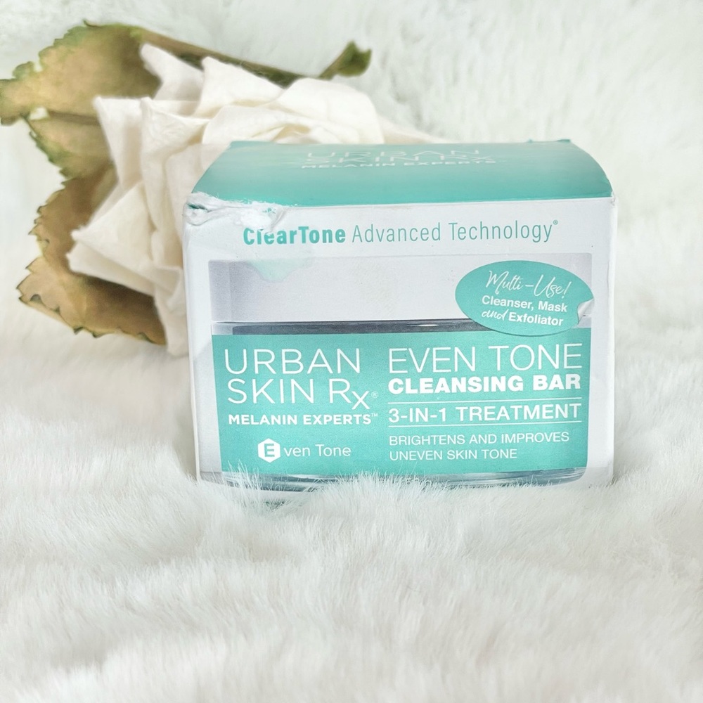 New w/tags URBAN SKIN RX MELANIN EXPERTS 3in 1 EVEN TONE TREATMENT CLEANSING BAR
